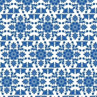 青花花纹底纹