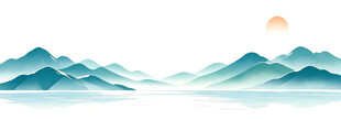 山谷图远山青山图