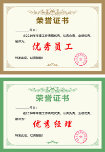 荣誉证书 