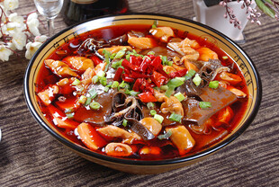 川味麻辣毛血旺
