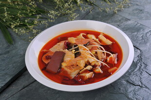 川味红油毛血旺