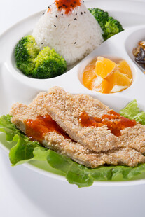 营养鸡排套餐