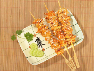 特色烤鸡肉串
