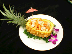 精美菠萝创意菜品