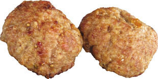 两枚香酥肉丸子