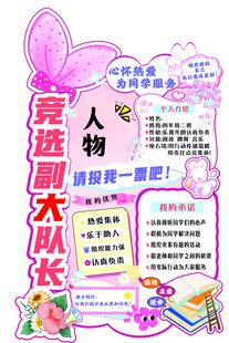 人物介绍异性展板