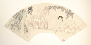 古风扇面仕女图