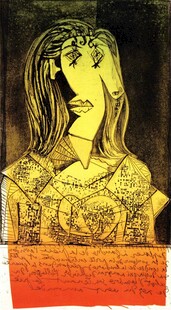 抽象女性人像艺术画作