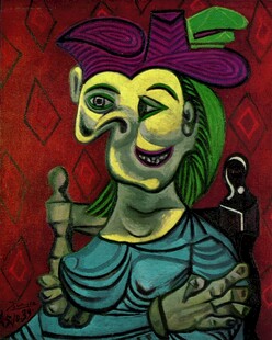 毕加索风抽象女性肖像