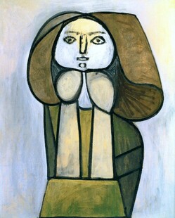 抽象风格女性人物肖像画