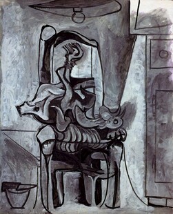 毕加索抽象室内静物画