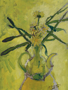瓶花静物手绘油画