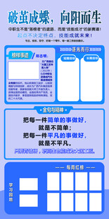 破茧成蝶励志宣传海报