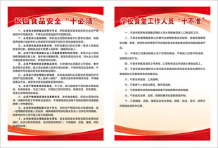 校园食品安全十必须十不准