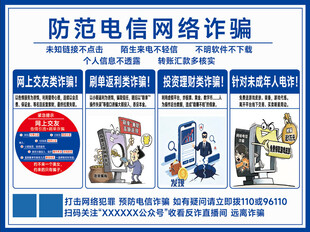 防范电信网络诈骗宣传海报
