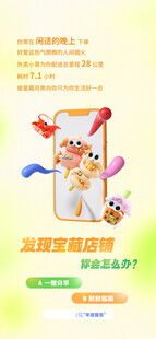 发现宝藏店铺活动海报