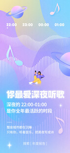 深夜情歌主题活动海报