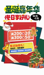 圣诞嘉年华促销海报