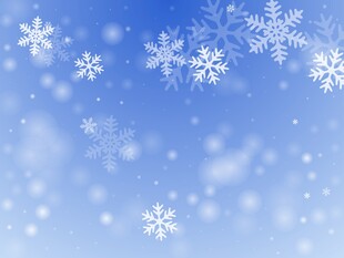 蓝色雪花背景