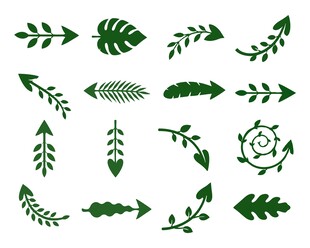 绿植箭头素材