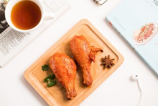 香酥炸鸡腿美食
