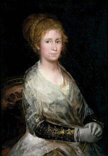 古典欧洲女子肖像油画