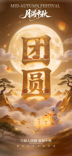中秋团圆主题海报