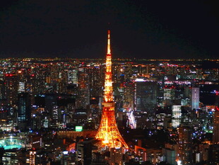 东京塔城市夜景