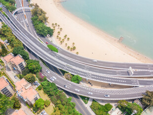 滨海公路航拍风光