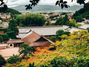 山乡古村远眺