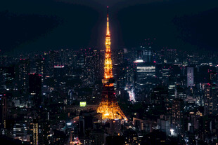 东京塔城市夜景