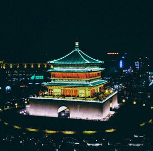 西安钟楼夜景