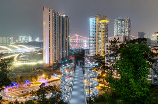 城市璀璨夜景