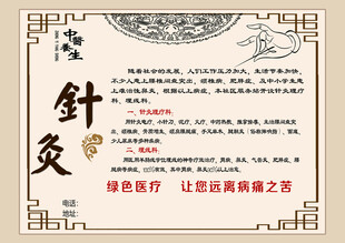 中医针灸科普宣传海报