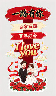 婚庆婚礼迎宾立牌