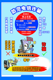 防范电信诈骗宣传海报