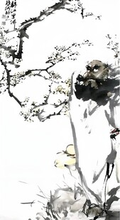 梅下罗汉图