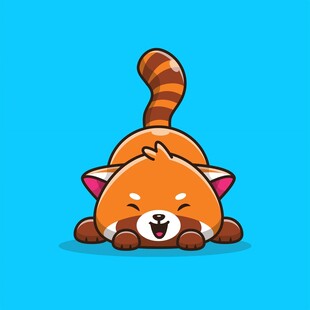 小熊猫卡通