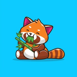 小熊猫卡通