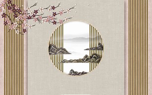 新中式山水意境装饰画