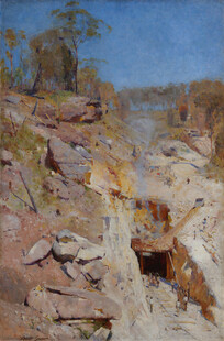 郊野风景油画