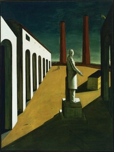 超现实建筑广场油画