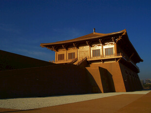 古建城楼蓝天风光