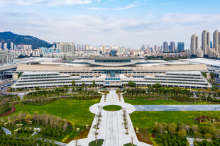 城市会展中心航拍全景