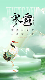 寒露国风节气海报
