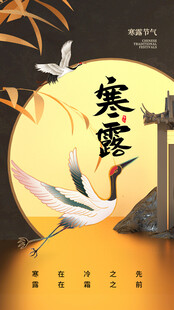 寒露国风节气海报