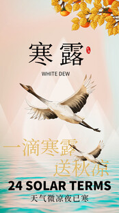 寒露节气主题海报
