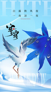 寒露节气国风海报
