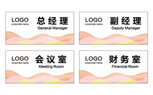 公司科室牌
