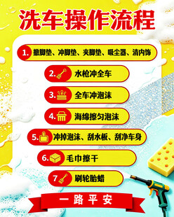 洗车操作流程